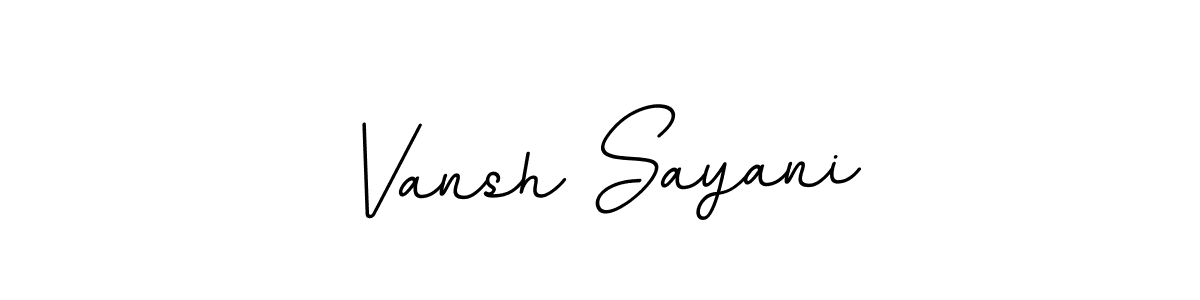 This is the best signature style for the Vansh Sayani name. Also you like these signature font (BallpointsItalic-DORy9). Mix name signature. Vansh Sayani signature style 11 images and pictures png