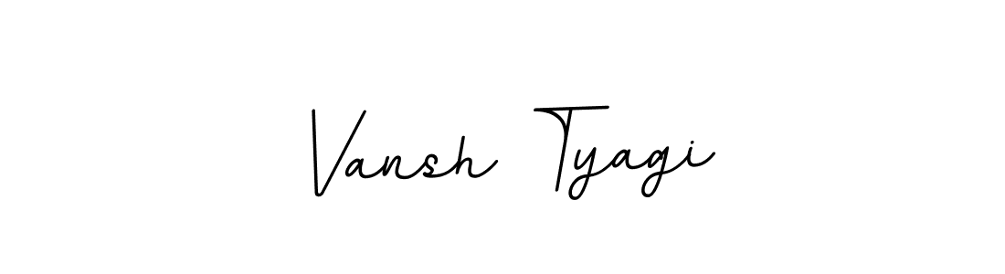 This is the best signature style for the Vansh Tyagi name. Also you like these signature font (BallpointsItalic-DORy9). Mix name signature. Vansh Tyagi signature style 11 images and pictures png