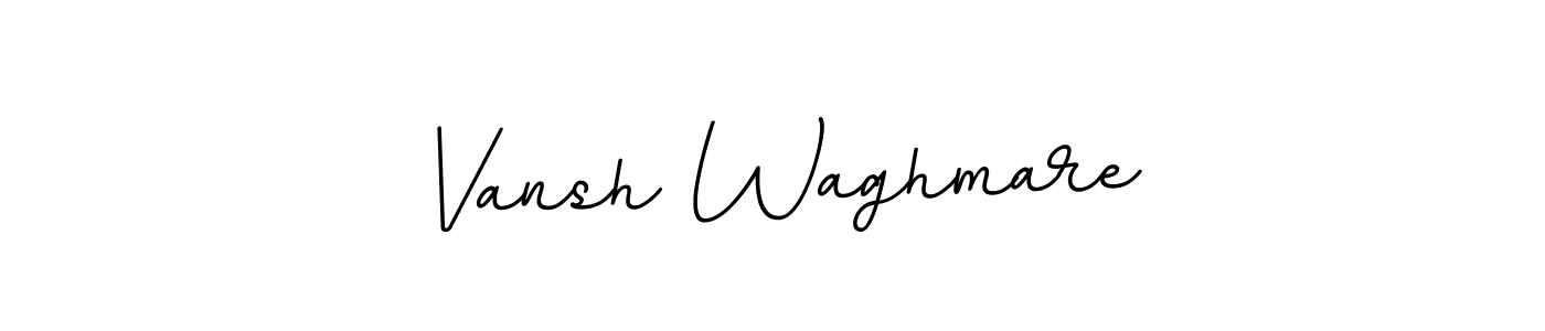 The best way (BallpointsItalic-DORy9) to make a short signature is to pick only two or three words in your name. The name Vansh Waghmare include a total of six letters. For converting this name. Vansh Waghmare signature style 11 images and pictures png