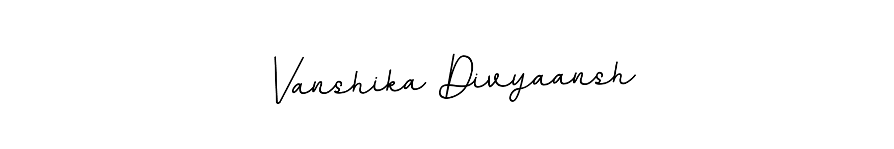 Make a short Vanshika Divyaansh signature style. Manage your documents anywhere anytime using BallpointsItalic-DORy9. Create and add eSignatures, submit forms, share and send files easily. Vanshika Divyaansh signature style 11 images and pictures png