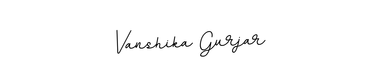 Also we have Vanshika Gurjar name is the best signature style. Create professional handwritten signature collection using BallpointsItalic-DORy9 autograph style. Vanshika Gurjar signature style 11 images and pictures png