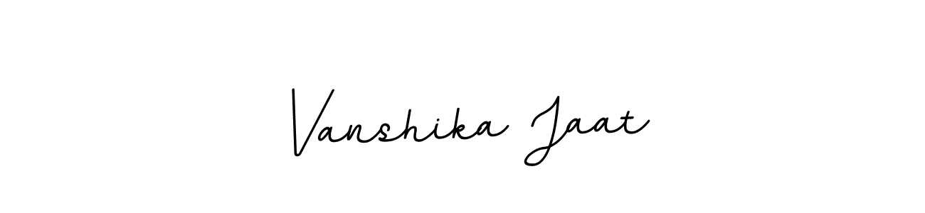 Make a beautiful signature design for name Vanshika Jaat. With this signature (BallpointsItalic-DORy9) style, you can create a handwritten signature for free. Vanshika Jaat signature style 11 images and pictures png