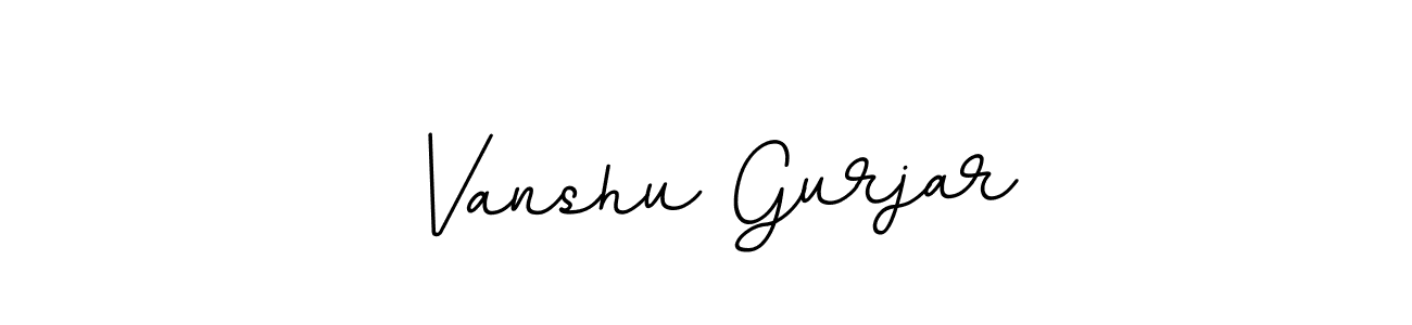 Also we have Vanshu Gurjar name is the best signature style. Create professional handwritten signature collection using BallpointsItalic-DORy9 autograph style. Vanshu Gurjar signature style 11 images and pictures png