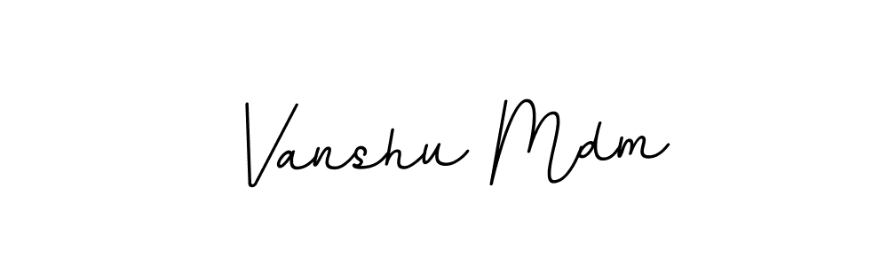 Also You can easily find your signature by using the search form. We will create Vanshu Mdm name handwritten signature images for you free of cost using BallpointsItalic-DORy9 sign style. Vanshu Mdm signature style 11 images and pictures png