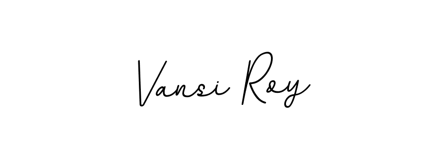 The best way (BallpointsItalic-DORy9) to make a short signature is to pick only two or three words in your name. The name Vansi Roy include a total of six letters. For converting this name. Vansi Roy signature style 11 images and pictures png