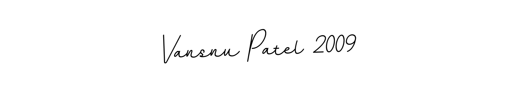 Make a beautiful signature design for name Vansnu Patel 2009. Use this online signature maker to create a handwritten signature for free. Vansnu Patel 2009 signature style 11 images and pictures png