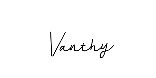 Create a beautiful signature design for name Vanthy. With this signature (BallpointsItalic-DORy9) fonts, you can make a handwritten signature for free. Vanthy signature style 11 images and pictures png