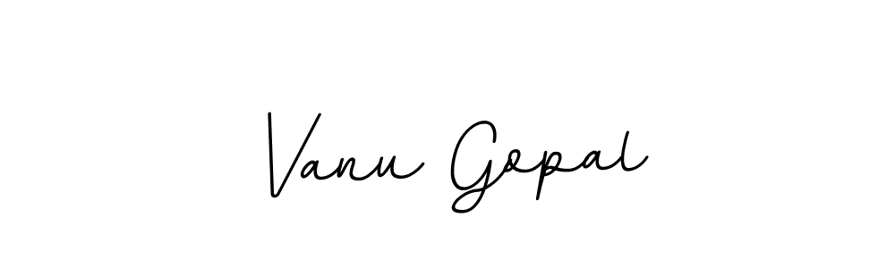 Create a beautiful signature design for name Vanu Gopal. With this signature (BallpointsItalic-DORy9) fonts, you can make a handwritten signature for free. Vanu Gopal signature style 11 images and pictures png