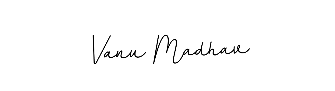 Design your own signature with our free online signature maker. With this signature software, you can create a handwritten (BallpointsItalic-DORy9) signature for name Vanu Madhav. Vanu Madhav signature style 11 images and pictures png