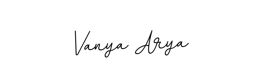 Create a beautiful signature design for name Vanya Arya. With this signature (BallpointsItalic-DORy9) fonts, you can make a handwritten signature for free. Vanya Arya signature style 11 images and pictures png