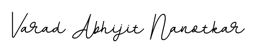 This is the best signature style for the Varad Abhijit Nanotkar name. Also you like these signature font (BallpointsItalic-DORy9). Mix name signature. Varad Abhijit Nanotkar signature style 11 images and pictures png