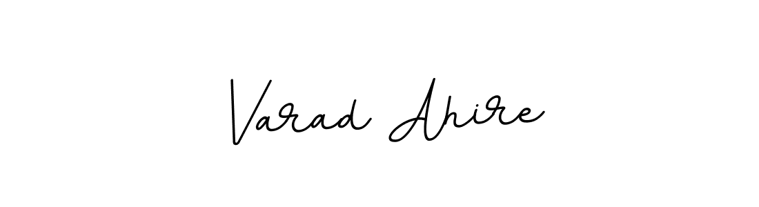 How to make Varad Ahire name signature. Use BallpointsItalic-DORy9 style for creating short signs online. This is the latest handwritten sign. Varad Ahire signature style 11 images and pictures png