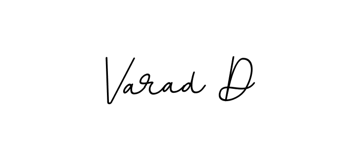 Design your own signature with our free online signature maker. With this signature software, you can create a handwritten (BallpointsItalic-DORy9) signature for name Varad D. Varad D signature style 11 images and pictures png