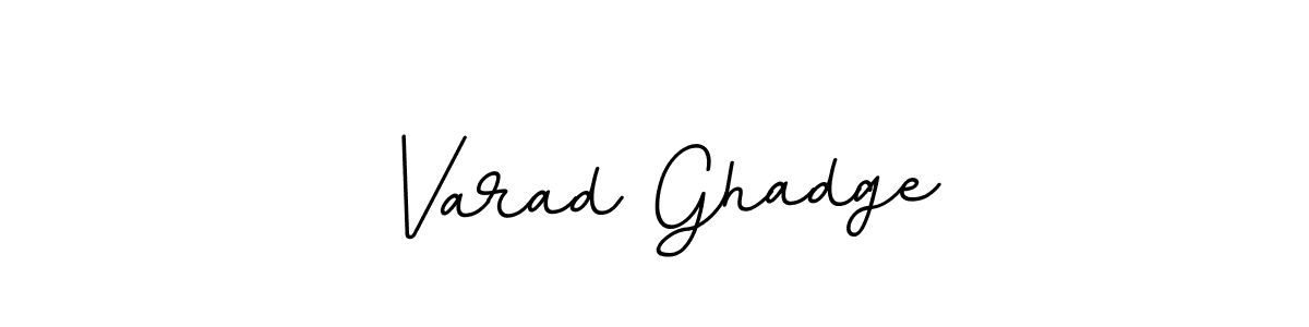 The best way (BallpointsItalic-DORy9) to make a short signature is to pick only two or three words in your name. The name Varad Ghadge include a total of six letters. For converting this name. Varad Ghadge signature style 11 images and pictures png