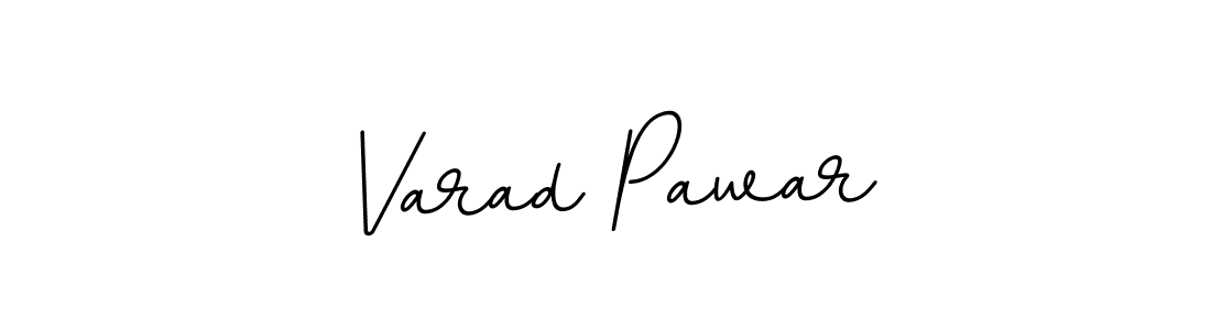 How to make Varad Pawar name signature. Use BallpointsItalic-DORy9 style for creating short signs online. This is the latest handwritten sign. Varad Pawar signature style 11 images and pictures png