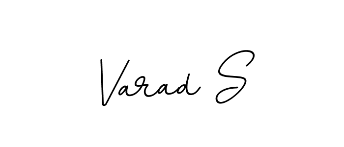 Use a signature maker to create a handwritten signature online. With this signature software, you can design (BallpointsItalic-DORy9) your own signature for name Varad S. Varad S signature style 11 images and pictures png