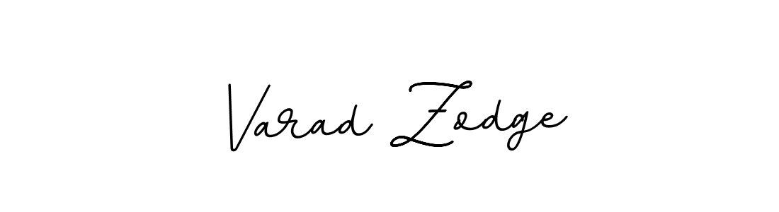 How to make Varad Zodge name signature. Use BallpointsItalic-DORy9 style for creating short signs online. This is the latest handwritten sign. Varad Zodge signature style 11 images and pictures png