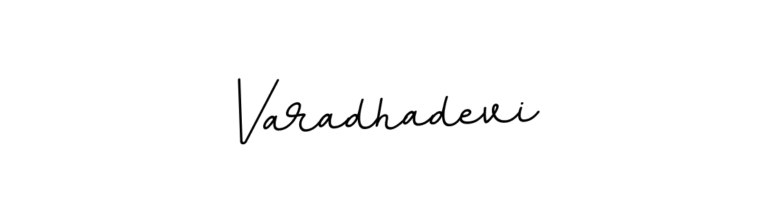 How to make Varadhadevi name signature. Use BallpointsItalic-DORy9 style for creating short signs online. This is the latest handwritten sign. Varadhadevi signature style 11 images and pictures png