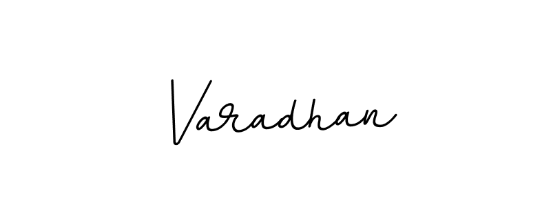 Make a beautiful signature design for name Varadhan. With this signature (BallpointsItalic-DORy9) style, you can create a handwritten signature for free. Varadhan signature style 11 images and pictures png