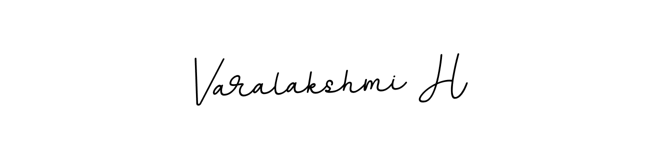 Use a signature maker to create a handwritten signature online. With this signature software, you can design (BallpointsItalic-DORy9) your own signature for name Varalakshmi H. Varalakshmi H signature style 11 images and pictures png