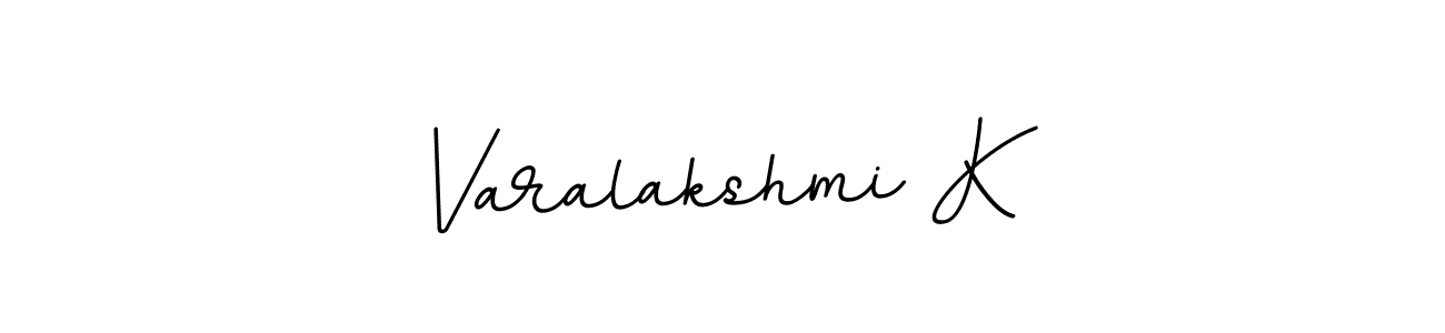 This is the best signature style for the Varalakshmi K name. Also you like these signature font (BallpointsItalic-DORy9). Mix name signature. Varalakshmi K signature style 11 images and pictures png