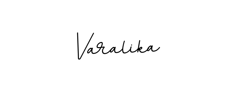 Design your own signature with our free online signature maker. With this signature software, you can create a handwritten (BallpointsItalic-DORy9) signature for name Varalika. Varalika signature style 11 images and pictures png