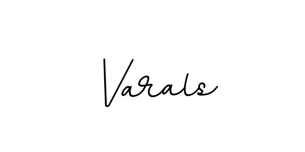 Make a beautiful signature design for name Varals. With this signature (BallpointsItalic-DORy9) style, you can create a handwritten signature for free. Varals signature style 11 images and pictures png