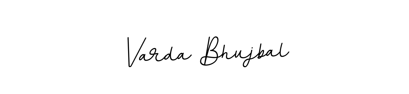 BallpointsItalic-DORy9 is a professional signature style that is perfect for those who want to add a touch of class to their signature. It is also a great choice for those who want to make their signature more unique. Get Varda Bhujbal name to fancy signature for free. Varda Bhujbal signature style 11 images and pictures png