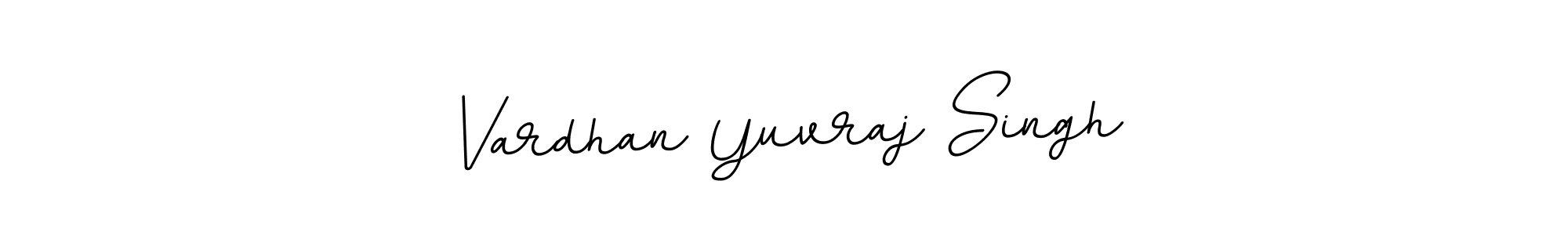 Create a beautiful signature design for name Vardhan Yuvraj Singh. With this signature (BallpointsItalic-DORy9) fonts, you can make a handwritten signature for free. Vardhan Yuvraj Singh signature style 11 images and pictures png