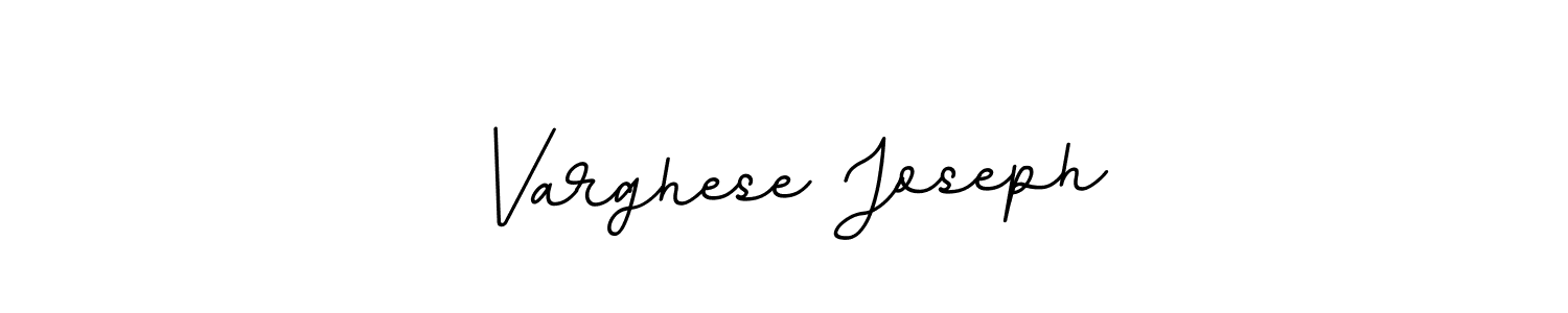 This is the best signature style for the Varghese Joseph name. Also you like these signature font (BallpointsItalic-DORy9). Mix name signature. Varghese Joseph signature style 11 images and pictures png