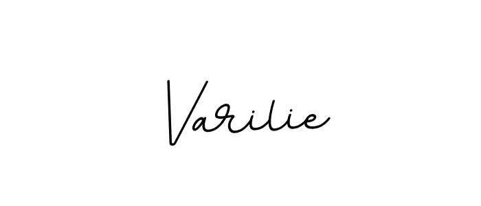 How to make Varilie name signature. Use BallpointsItalic-DORy9 style for creating short signs online. This is the latest handwritten sign. Varilie signature style 11 images and pictures png
