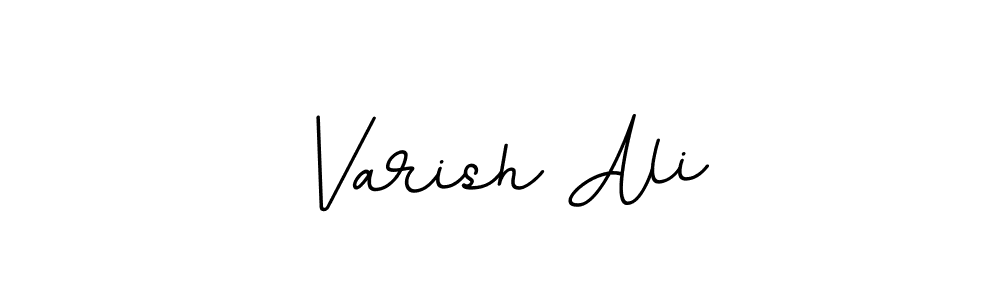 Use a signature maker to create a handwritten signature online. With this signature software, you can design (BallpointsItalic-DORy9) your own signature for name Varish Ali. Varish Ali signature style 11 images and pictures png