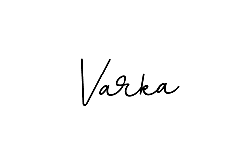 How to make Varka name signature. Use BallpointsItalic-DORy9 style for creating short signs online. This is the latest handwritten sign. Varka signature style 11 images and pictures png