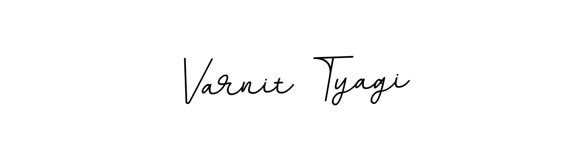 Make a beautiful signature design for name Varnit Tyagi. With this signature (BallpointsItalic-DORy9) style, you can create a handwritten signature for free. Varnit Tyagi signature style 11 images and pictures png