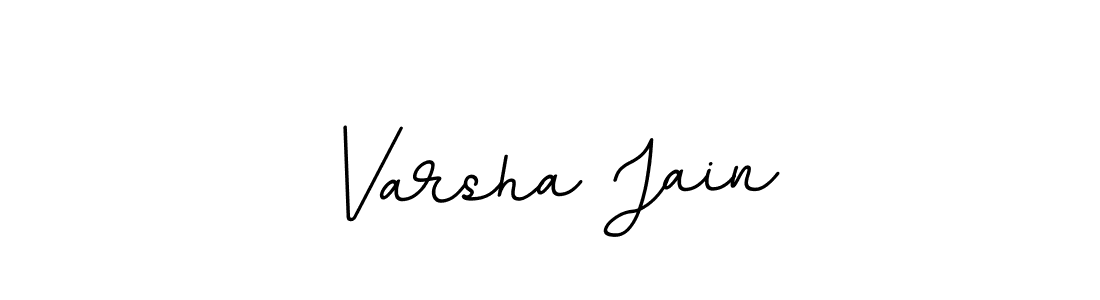 How to make Varsha Jain name signature. Use BallpointsItalic-DORy9 style for creating short signs online. This is the latest handwritten sign. Varsha Jain signature style 11 images and pictures png