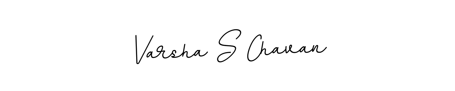 Use a signature maker to create a handwritten signature online. With this signature software, you can design (BallpointsItalic-DORy9) your own signature for name Varsha S Chavan. Varsha S Chavan signature style 11 images and pictures png