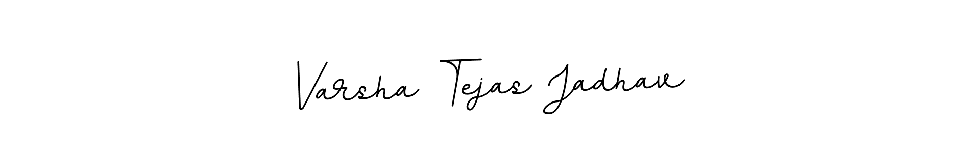 Use a signature maker to create a handwritten signature online. With this signature software, you can design (BallpointsItalic-DORy9) your own signature for name Varsha Tejas Jadhav. Varsha Tejas Jadhav signature style 11 images and pictures png