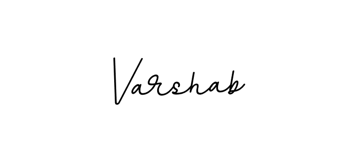 Make a beautiful signature design for name Varshab. With this signature (BallpointsItalic-DORy9) style, you can create a handwritten signature for free. Varshab signature style 11 images and pictures png