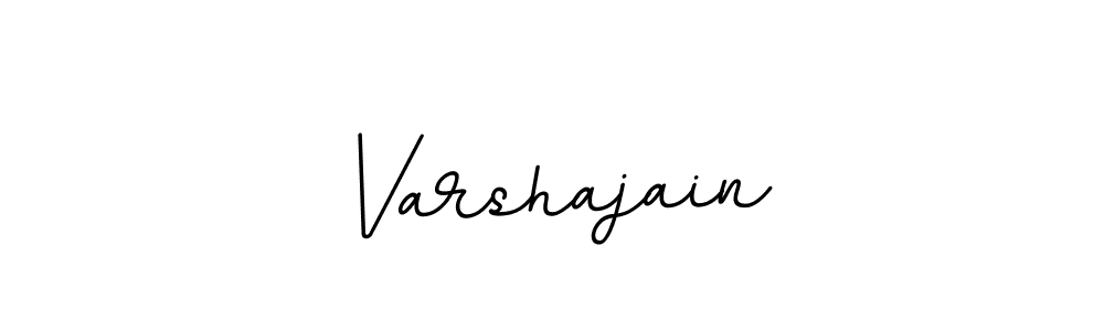 Varshajain stylish signature style. Best Handwritten Sign (BallpointsItalic-DORy9) for my name. Handwritten Signature Collection Ideas for my name Varshajain. Varshajain signature style 11 images and pictures png