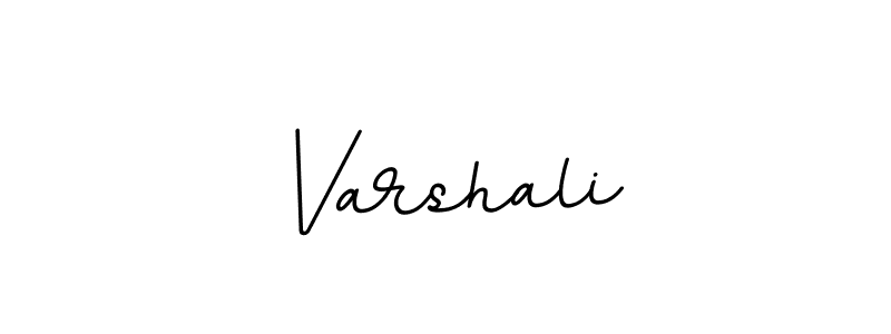 How to make Varshali name signature. Use BallpointsItalic-DORy9 style for creating short signs online. This is the latest handwritten sign. Varshali signature style 11 images and pictures png