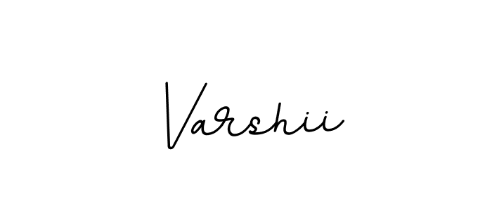 Use a signature maker to create a handwritten signature online. With this signature software, you can design (BallpointsItalic-DORy9) your own signature for name Varshii. Varshii signature style 11 images and pictures png