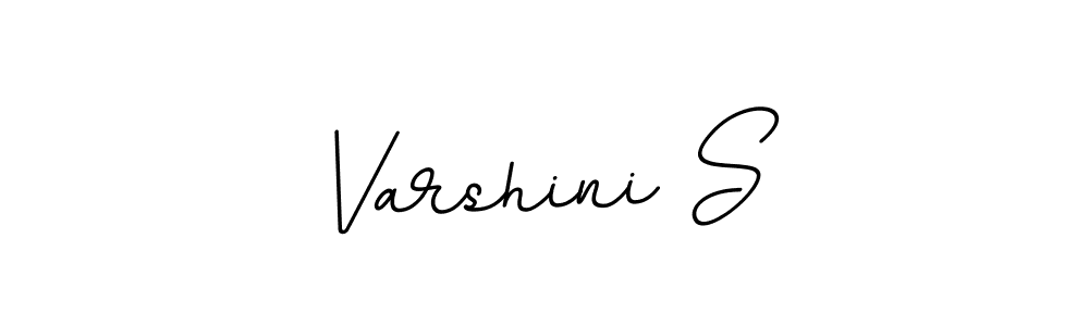 The best way (BallpointsItalic-DORy9) to make a short signature is to pick only two or three words in your name. The name Varshini S include a total of six letters. For converting this name. Varshini S signature style 11 images and pictures png