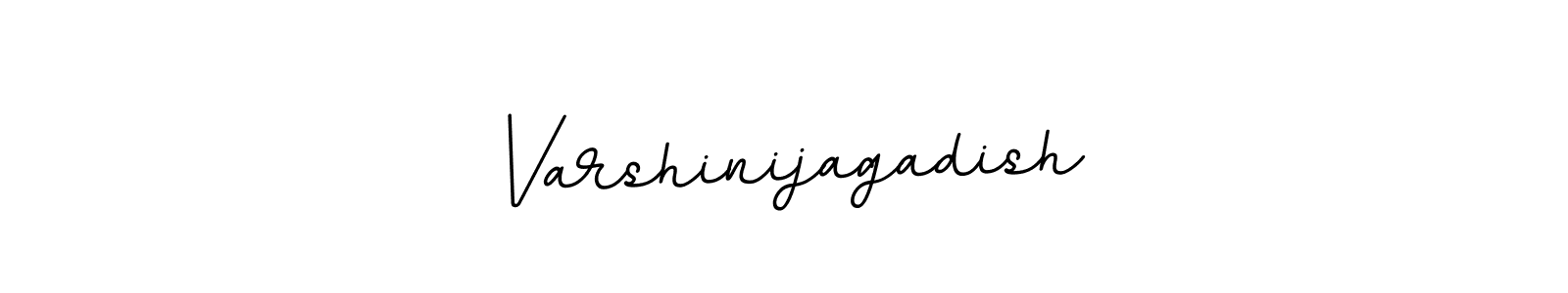 How to make Varshinijagadish name signature. Use BallpointsItalic-DORy9 style for creating short signs online. This is the latest handwritten sign. Varshinijagadish signature style 11 images and pictures png