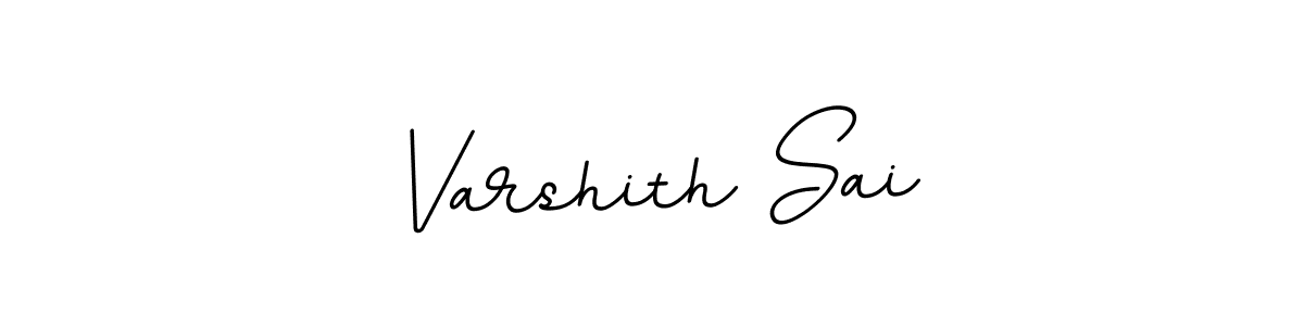 This is the best signature style for the Varshith Sai name. Also you like these signature font (BallpointsItalic-DORy9). Mix name signature. Varshith Sai signature style 11 images and pictures png