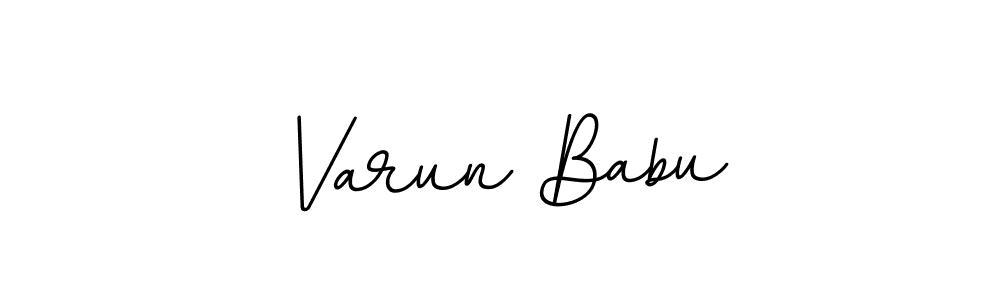 Create a beautiful signature design for name Varun Babu. With this signature (BallpointsItalic-DORy9) fonts, you can make a handwritten signature for free. Varun Babu signature style 11 images and pictures png