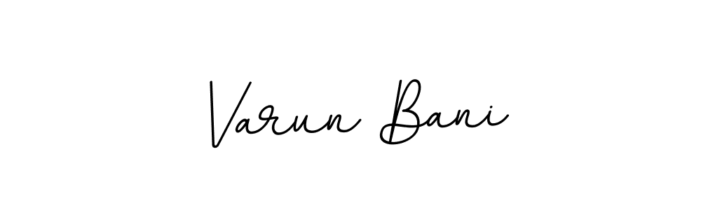 This is the best signature style for the Varun Bani name. Also you like these signature font (BallpointsItalic-DORy9). Mix name signature. Varun Bani signature style 11 images and pictures png