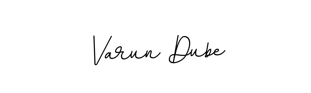 You should practise on your own different ways (BallpointsItalic-DORy9) to write your name (Varun Dube) in signature. don't let someone else do it for you. Varun Dube signature style 11 images and pictures png
