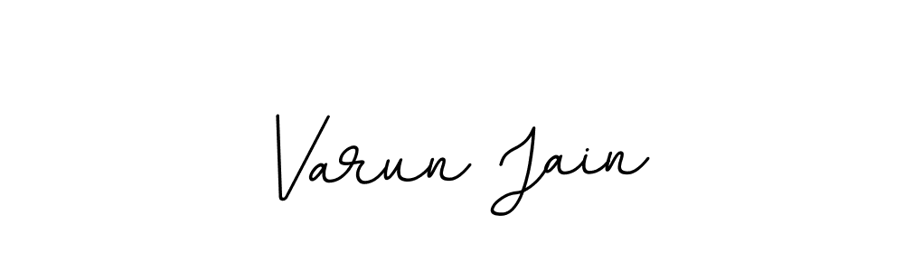 Create a beautiful signature design for name Varun Jain. With this signature (BallpointsItalic-DORy9) fonts, you can make a handwritten signature for free. Varun Jain signature style 11 images and pictures png