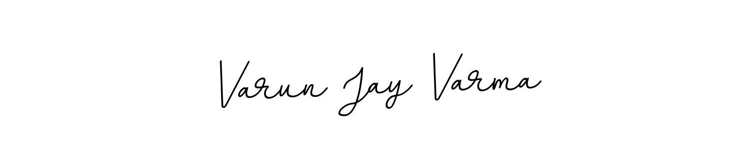 Design your own signature with our free online signature maker. With this signature software, you can create a handwritten (BallpointsItalic-DORy9) signature for name Varun Jay Varma. Varun Jay Varma signature style 11 images and pictures png