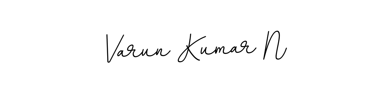 Varun Kumar N stylish signature style. Best Handwritten Sign (BallpointsItalic-DORy9) for my name. Handwritten Signature Collection Ideas for my name Varun Kumar N. Varun Kumar N signature style 11 images and pictures png